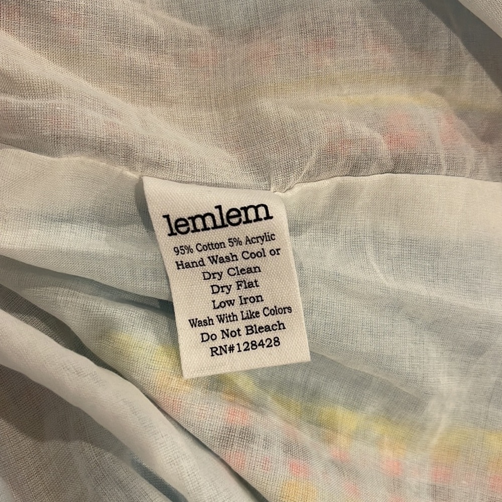 Lemlem NWOT Boho lined MIDI Dress with embroidered details - Picture 9 of 12